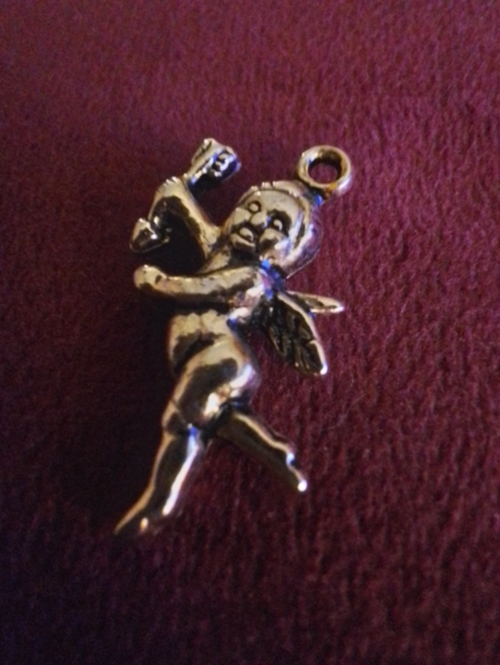 Gold Cherub Cupid Pendant/Charm